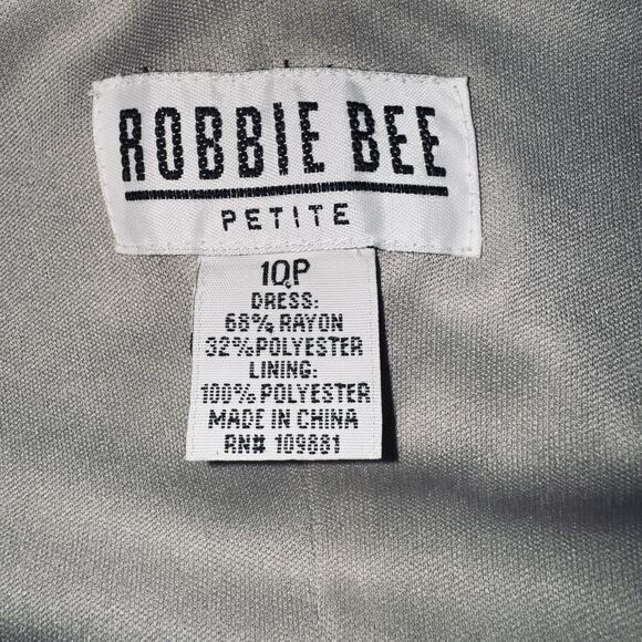 VTG Black Velvet Burnout Floral Lined Dress 10P Flutter Sleeve Draped Cowl Back - Picture 7 of 8